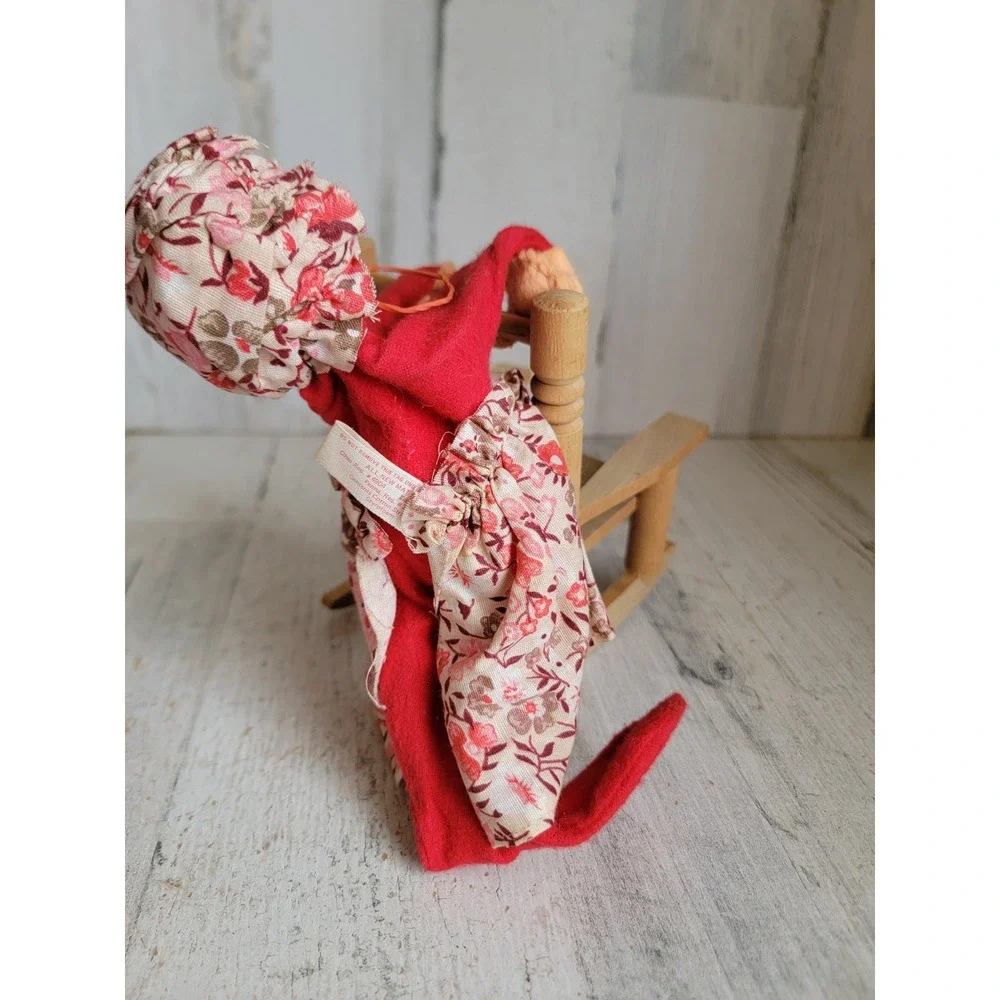 Annalee Mrs Claus chair vintage mobility doll vintage Xmas plush home